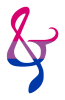 A bi flag treble ampersand. 